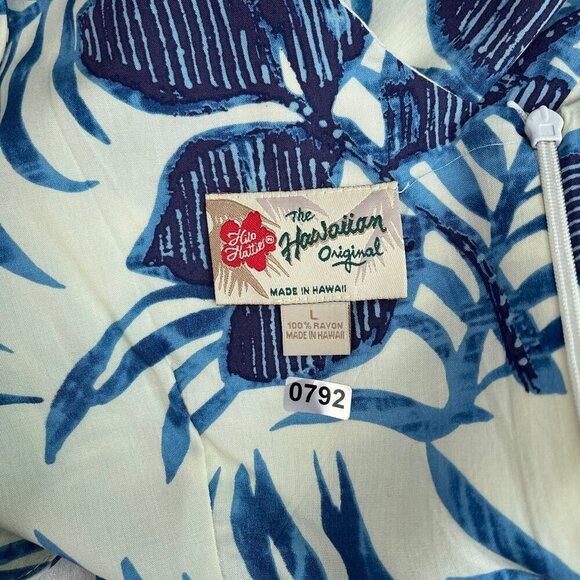 Hilo Hattie The Hawaiian Original Sleeveless Tropical V-Neck Maxi Dress Women L - Picture 5 of 10